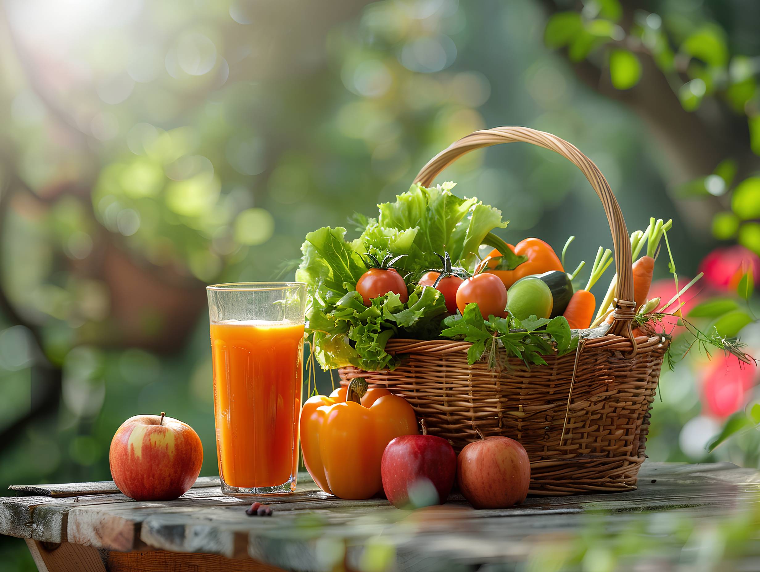 Frische-Power für den Entsafter mit Obst- und Gemüsekisten